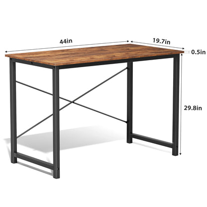 Computer Desk – Modern Minimalist Writing Table with Metal Frame