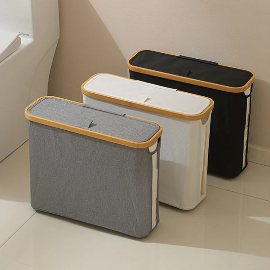 Toilet Paper Basket, Foldable Fabric