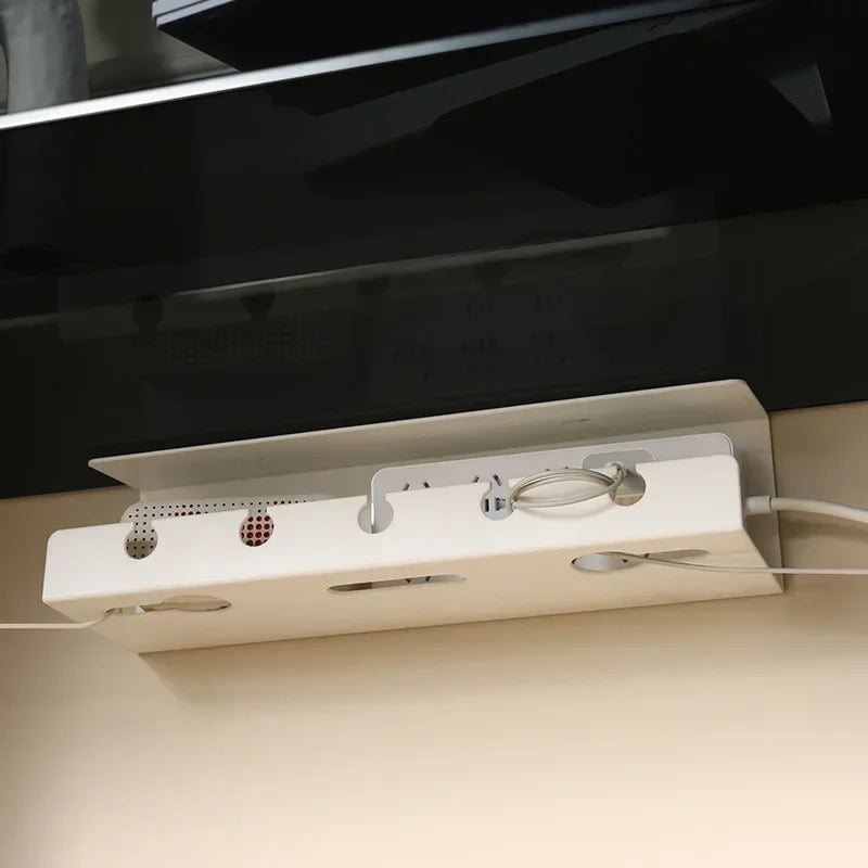 Under Desk Cable Management Tray – No-Drill Clamp Organizer