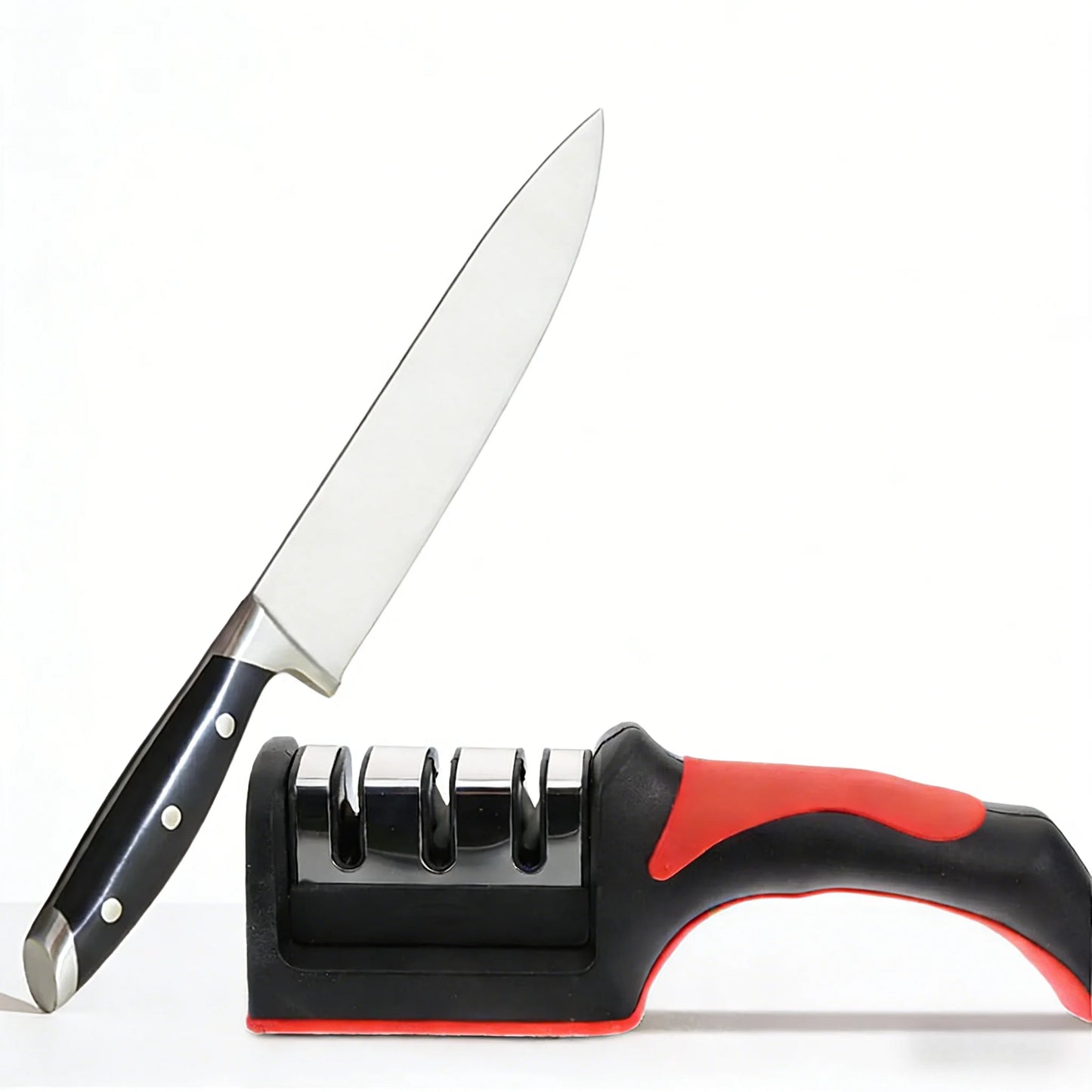 Knife Sharpener, 3-Stage Manual Sharpening Tool