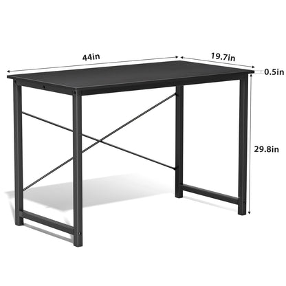 Computer Desk – Modern Minimalist Writing Table with Metal Frame