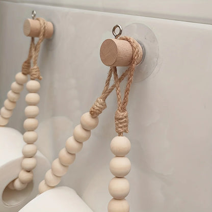 Japanese Style Wooden Toilet Paper Holder – Minimalist Bathroom Decor