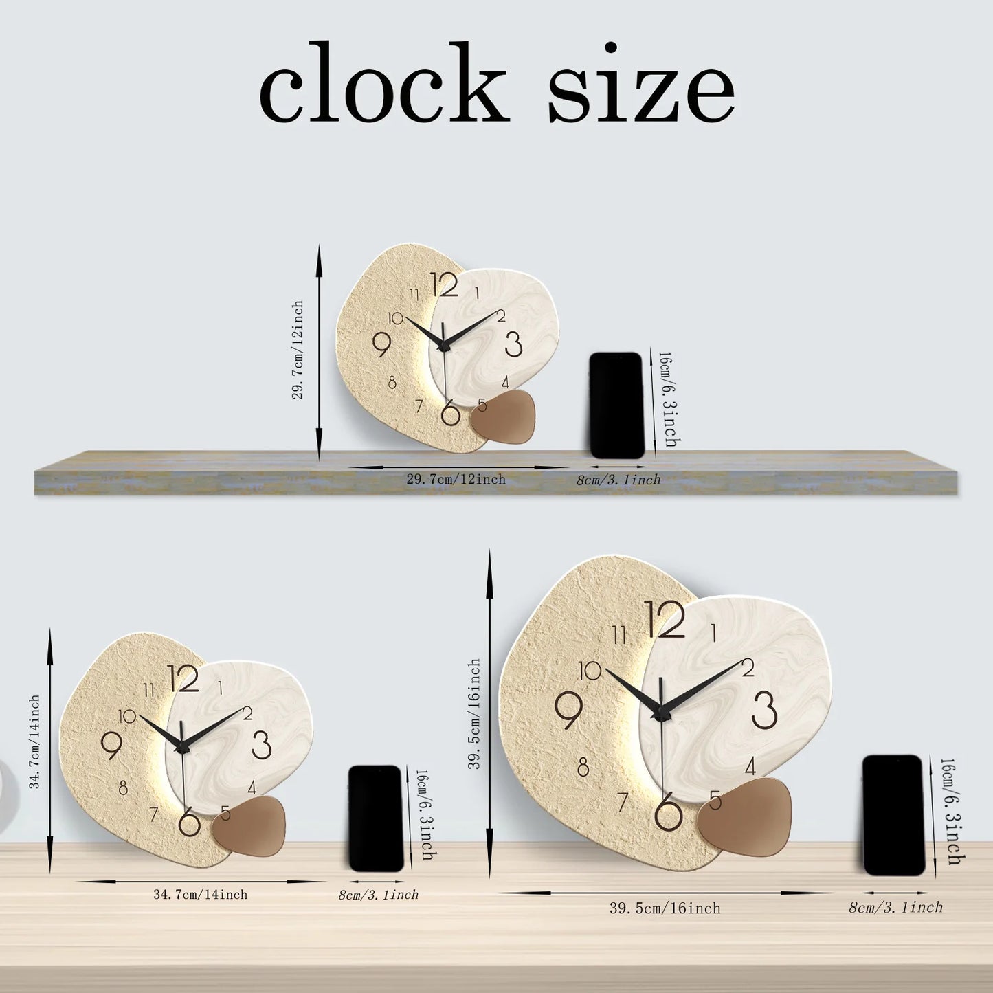 Modern Silent Quartz Wall Clock