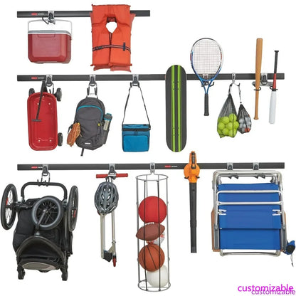 Rubbermaid FastTrack Garage Wall Storage System – 20-Piece Alloy Steel Kit