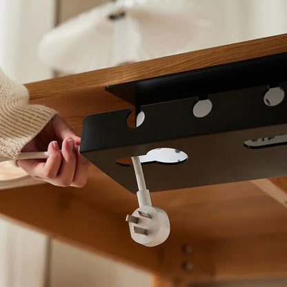 Under Desk Cable Management Tray – No-Drill Clamp Organizer