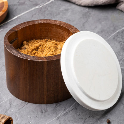 Acacia Wood Spice Jar