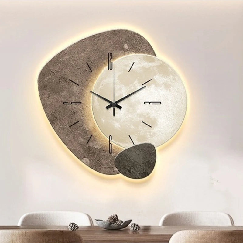 Lunar Moon LED Wall Clock