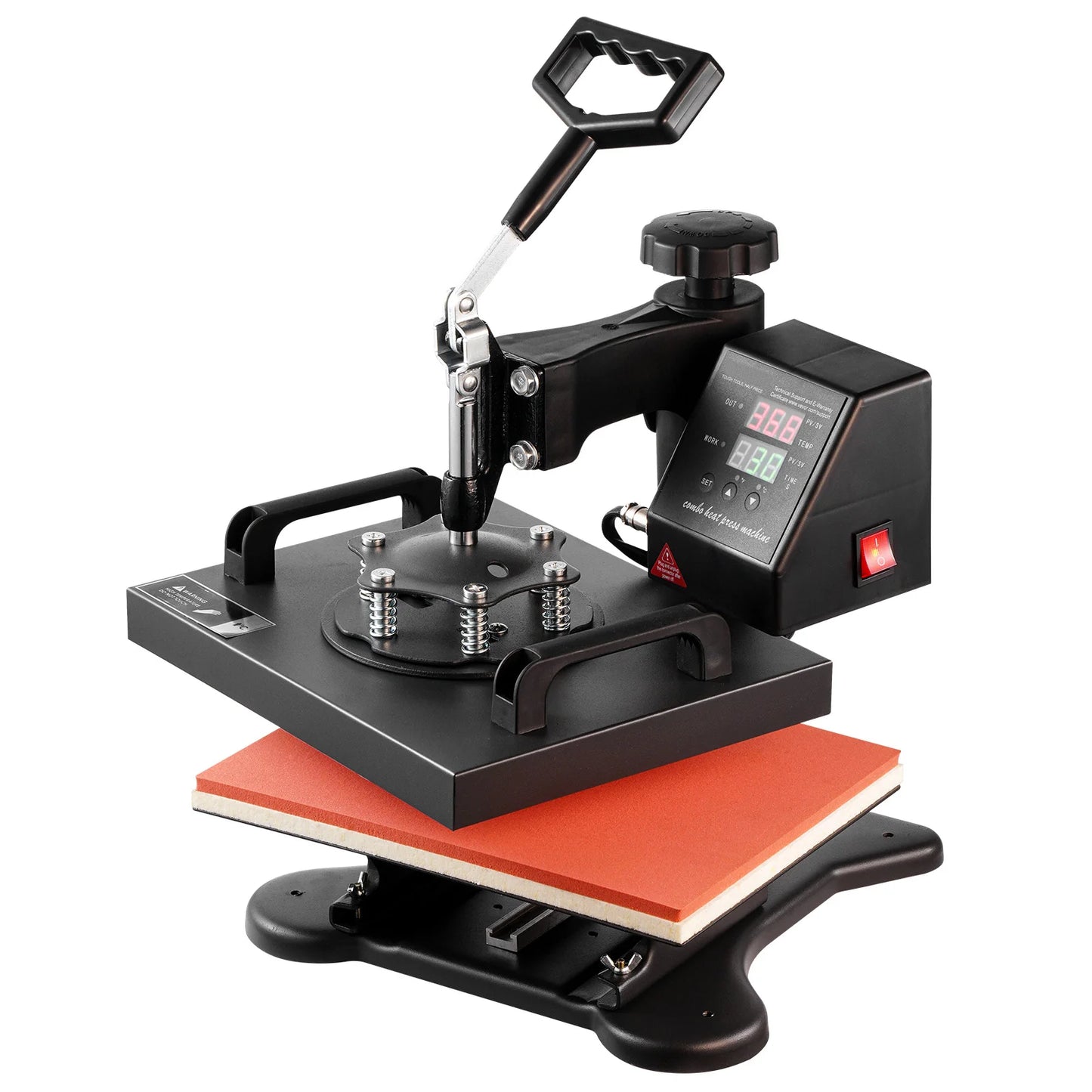 Heat Press Machine, 12×10" Swing-Away Digital