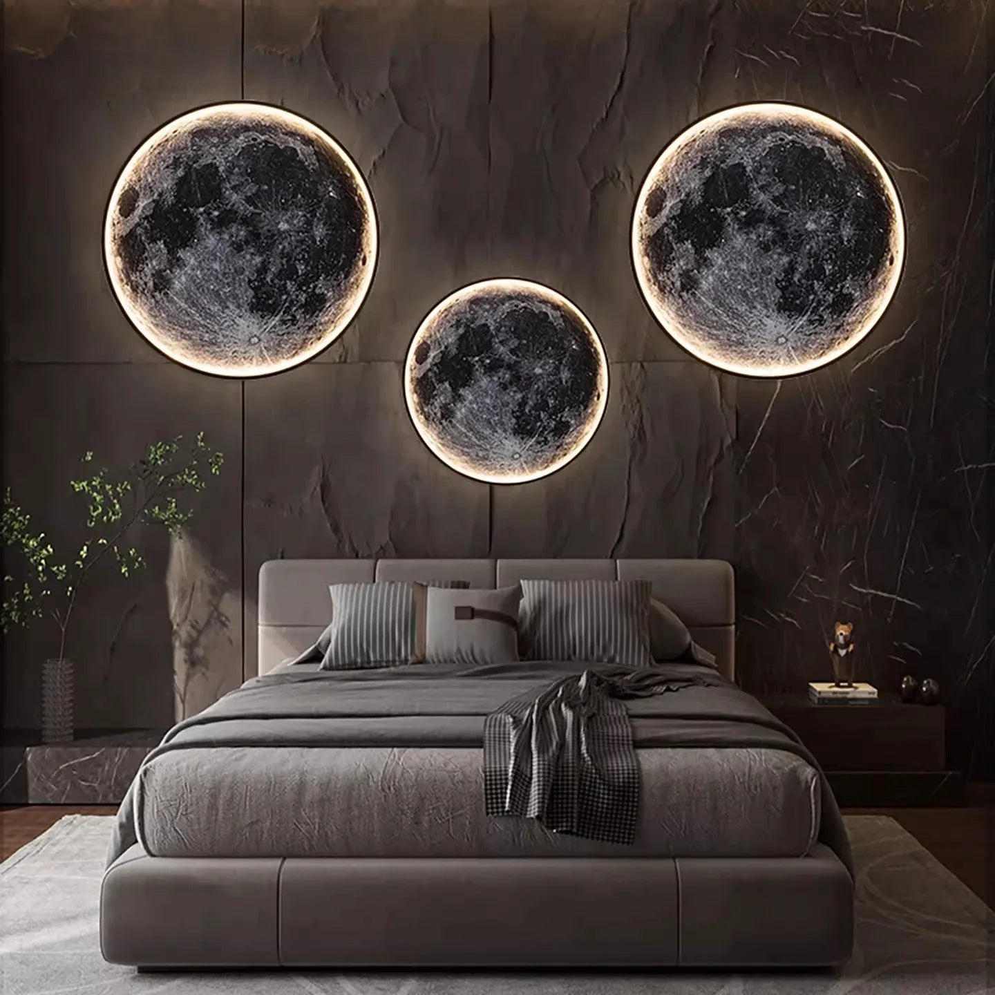 Moon Surface LED Wall Light