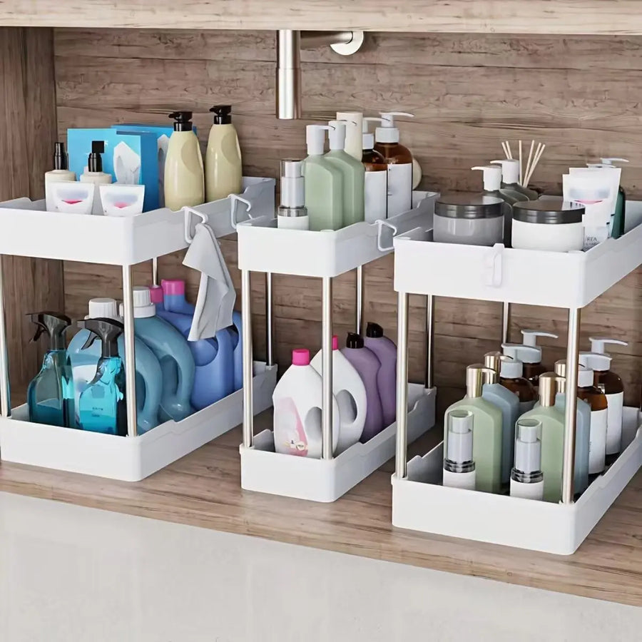 Under Sink Organizer, 3-Tier 3-Pack