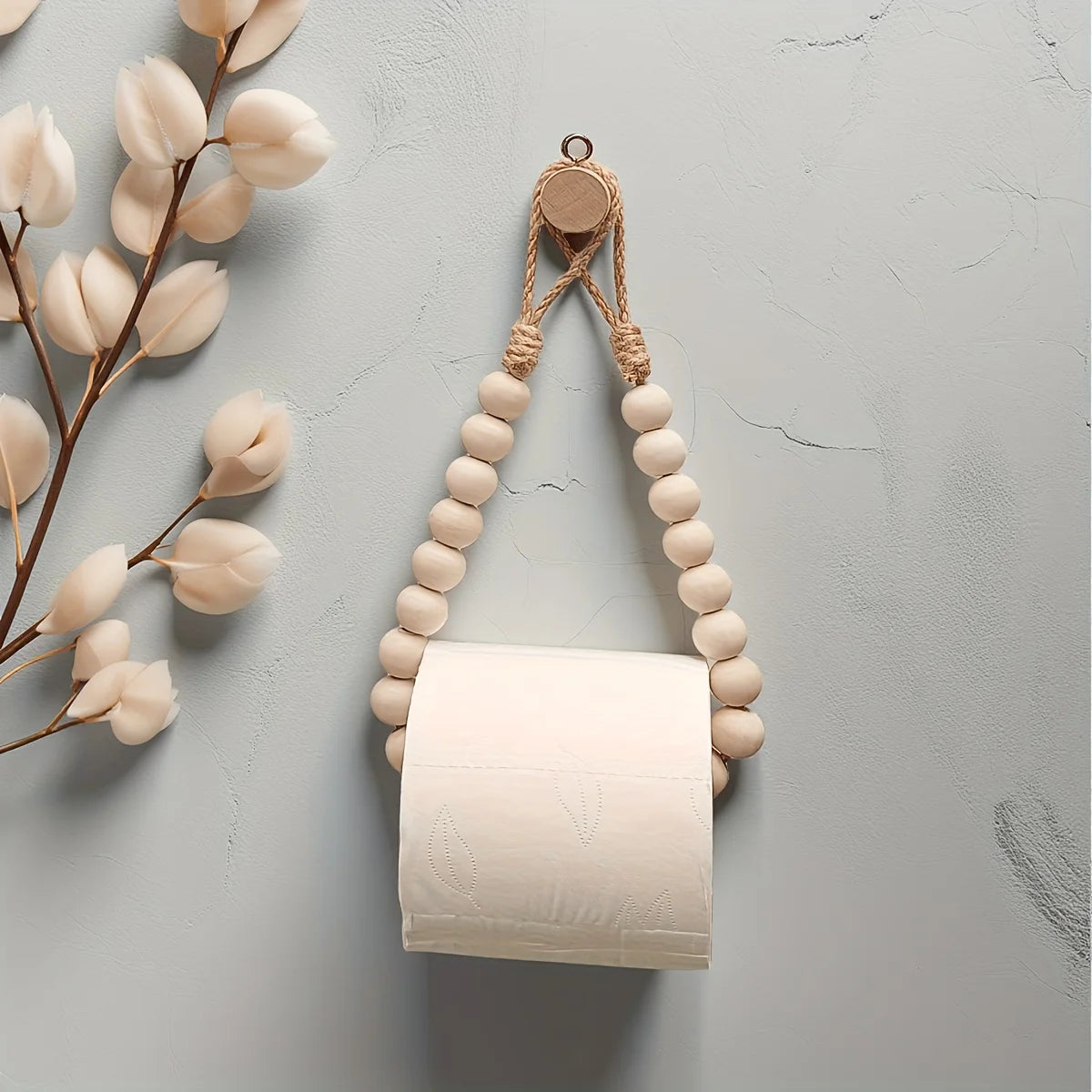 Japanese Style Wooden Toilet Paper Holder – Minimalist Bathroom Decor