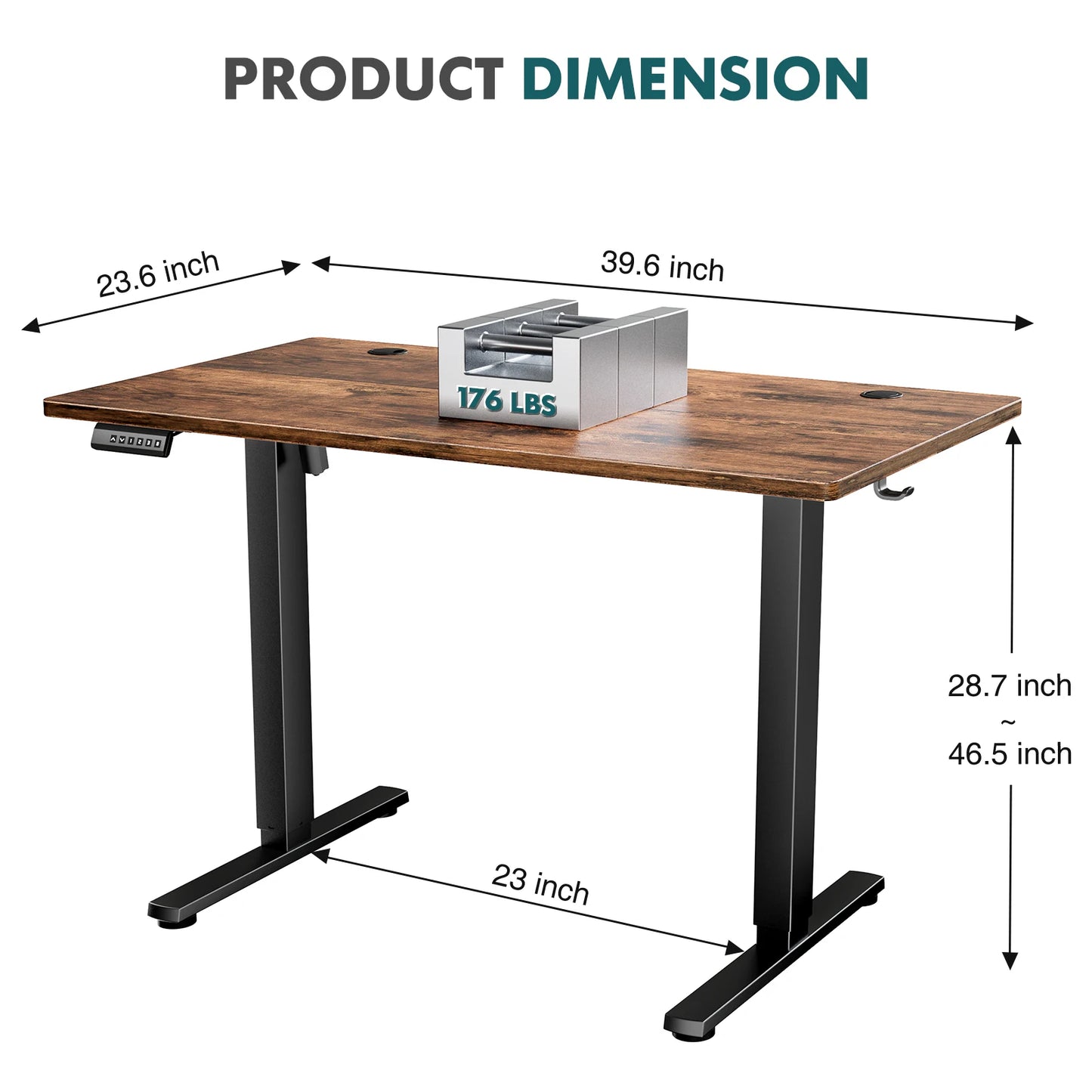 Electric Standing Desk – Height Adjustable Ergonomic Home Office PC Table