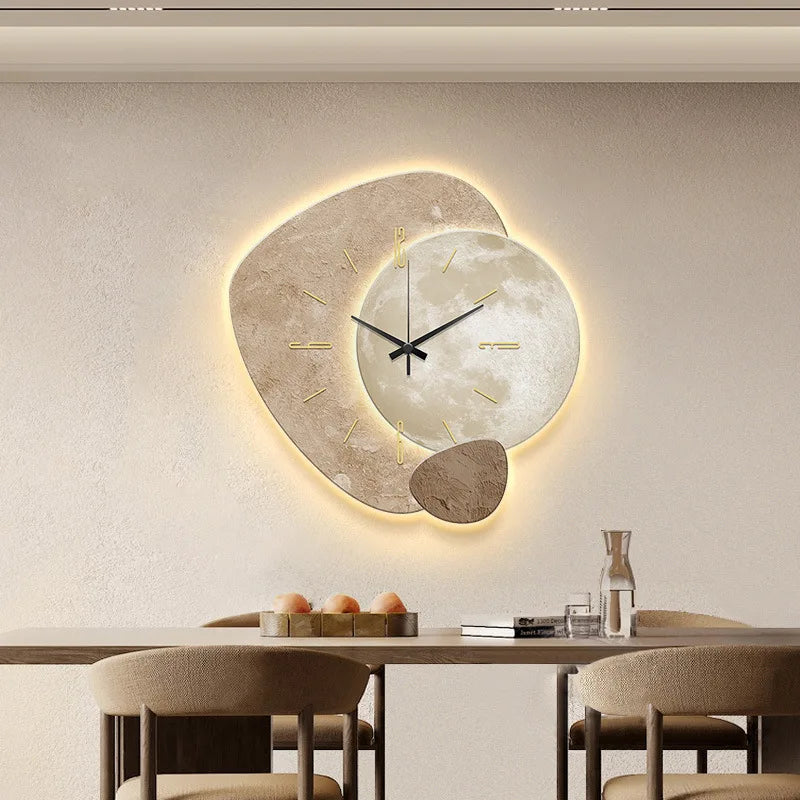 Lunar Moon LED Wall Clock