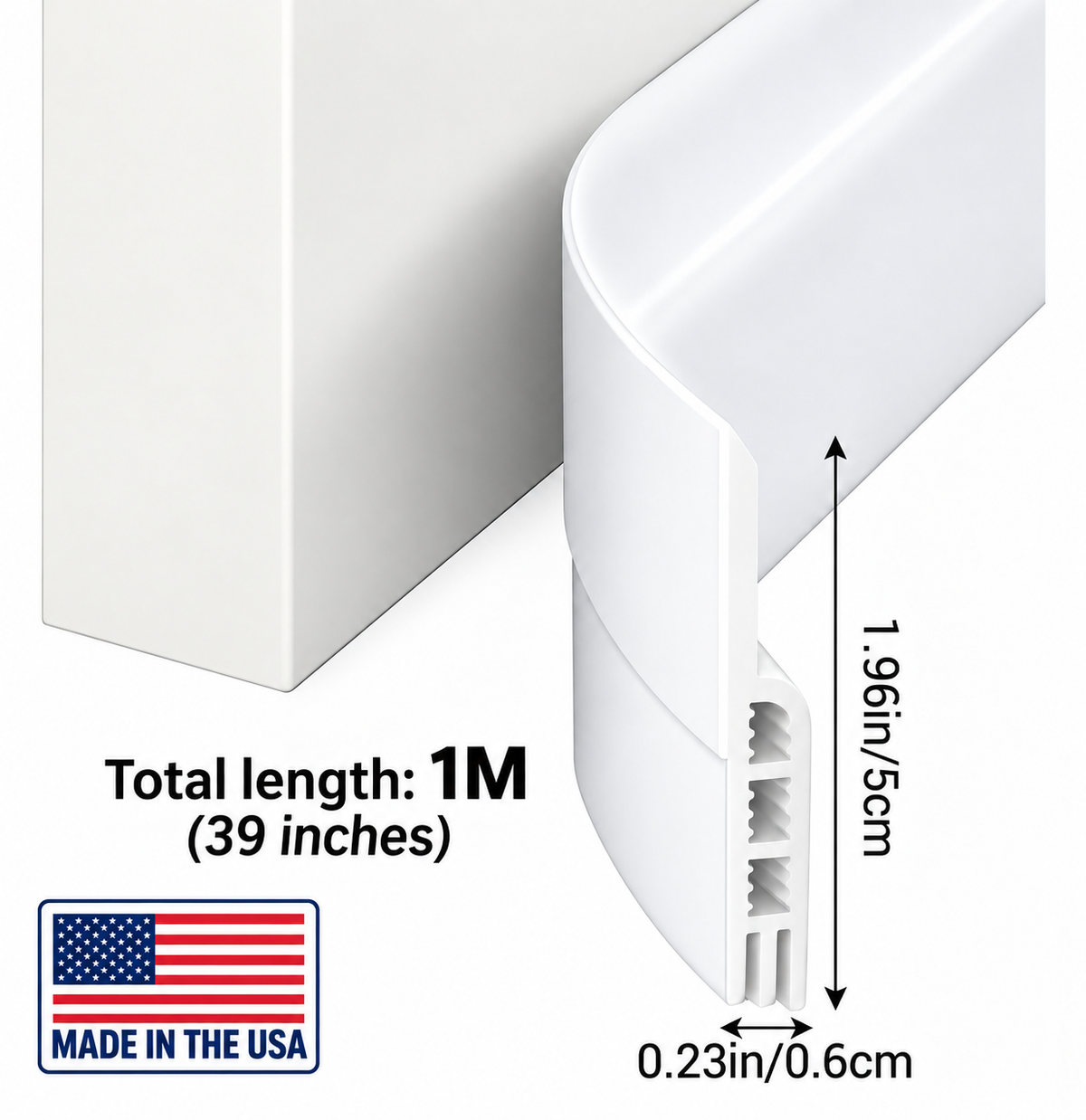 3m Door Draft Stopper, Silicone