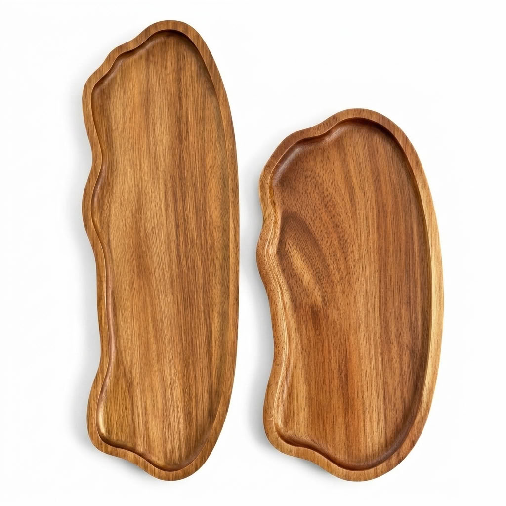 Organic Acacia Wood Tray