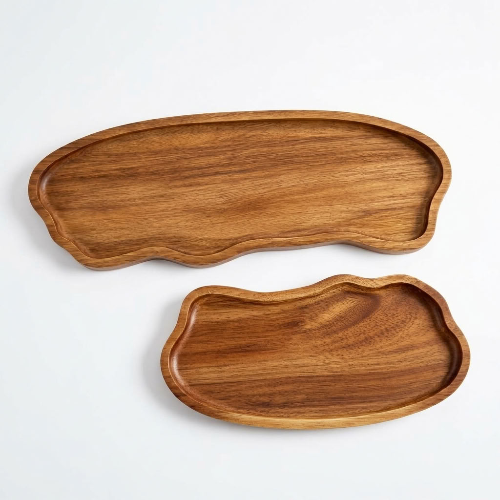 Organic Acacia Wood Tray