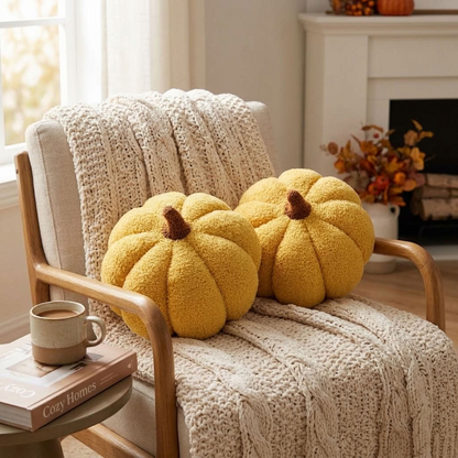 Decorative Pumpkin Pillow | Fall & Halloween Decor | 15–35 cm