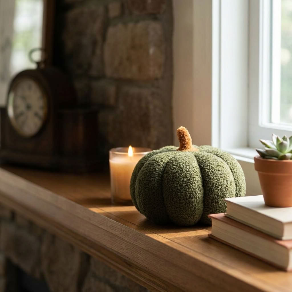 Decorative Pumpkin Pillow | Fall & Halloween Decor | 15–35 cm