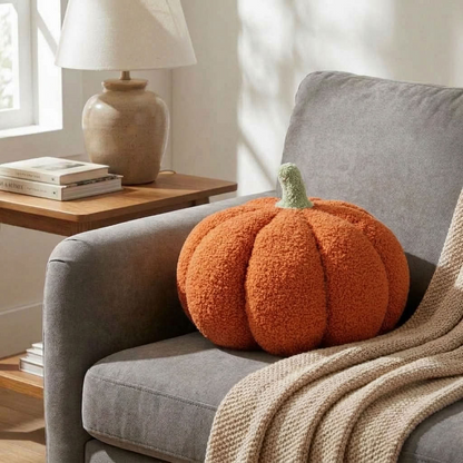 Decorative Pumpkin Pillow | Fall & Halloween Decor | 15–35 cm