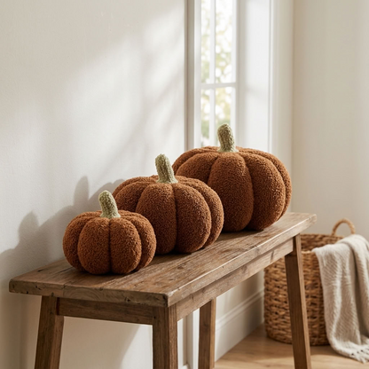 Decorative Pumpkin Pillow | Fall & Halloween Decor | 15–35 cm