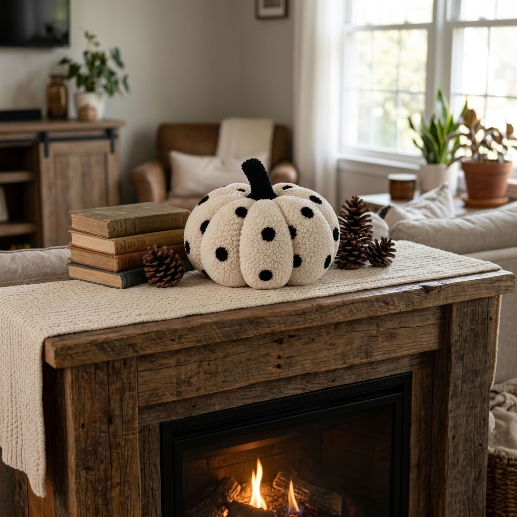 Decorative Pumpkin Pillow | Fall & Halloween Decor | 20–35 cm