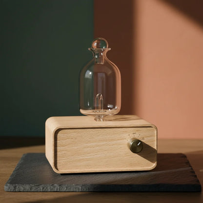 Waterless Glass & Wood Essential Oil Diffuser