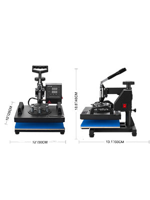 Heat Press Machine, 12×10" Swing-Away Digital