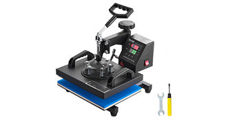 Heat Press Machine, 12×10" Swing-Away Digital