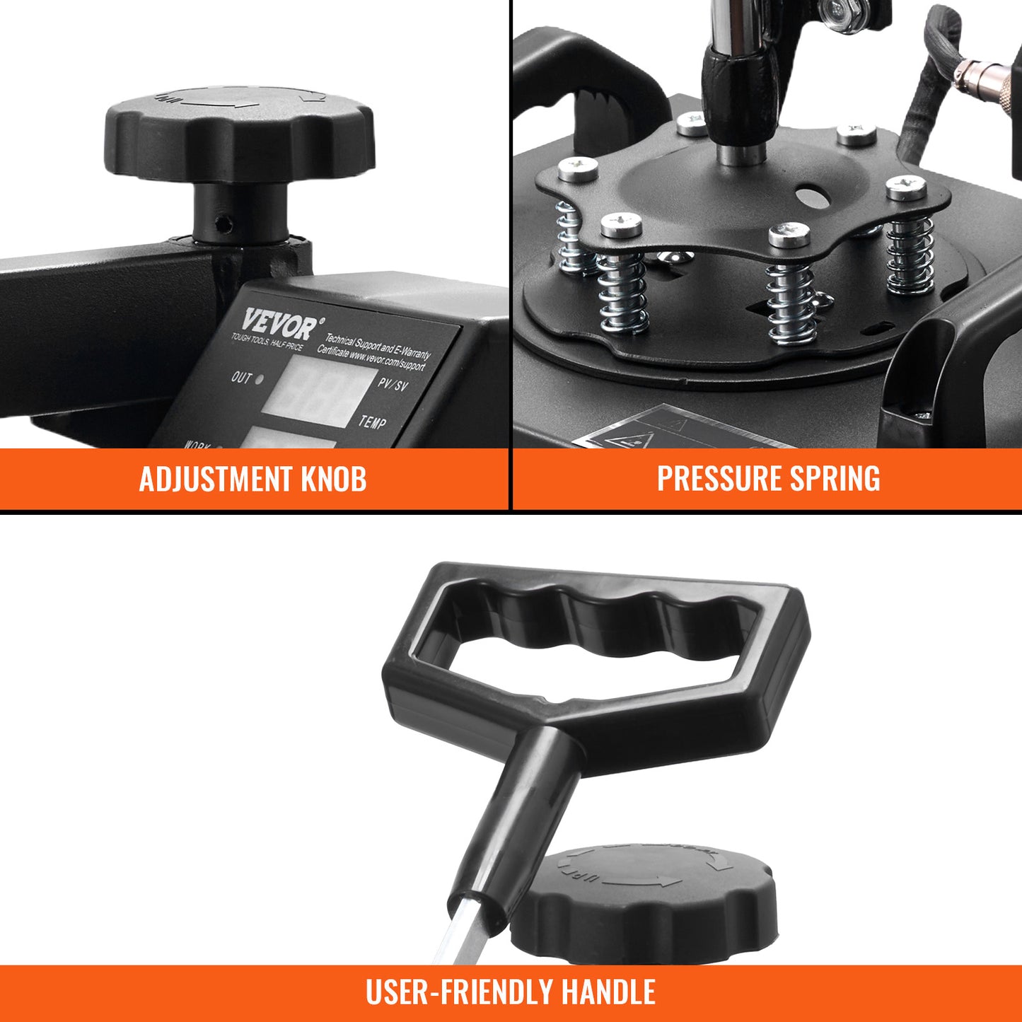 Heat Press Machine, 12×10" Swing-Away Digital