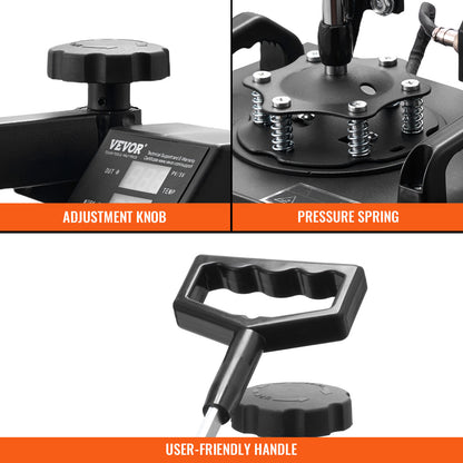 Heat Press Machine, 12×10" Swing-Away Digital